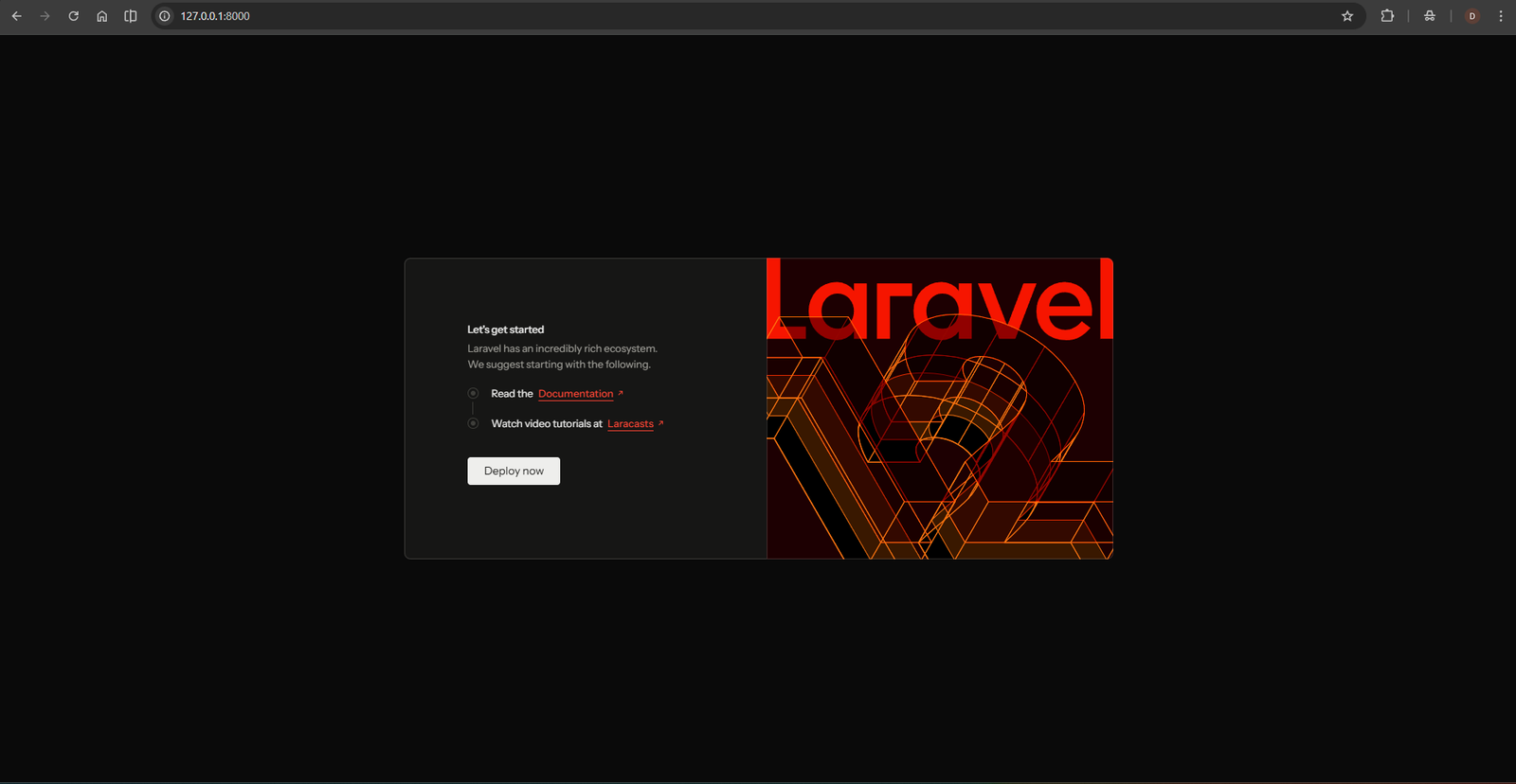 Laravel Success Page