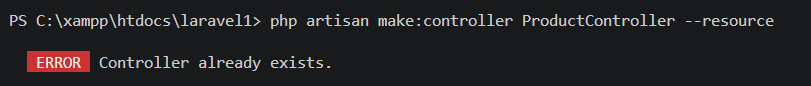 Error Resource Controller