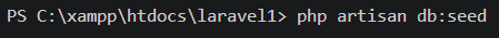 Command DB Seed