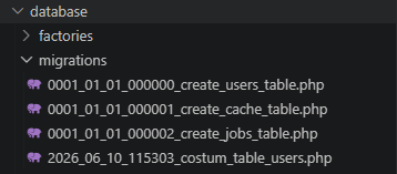 Letak file migrasi pada struktur folder