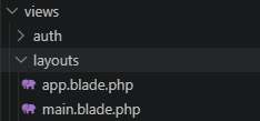 Pembuatan file main.blade.php layouts